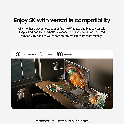 SAMSUNG 27" ViewFinity S9 5K Monitor with Camera