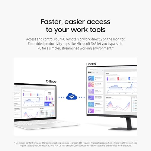 SAMSUNG 27-Inch M5 FHD Smart Monitor with HDR10