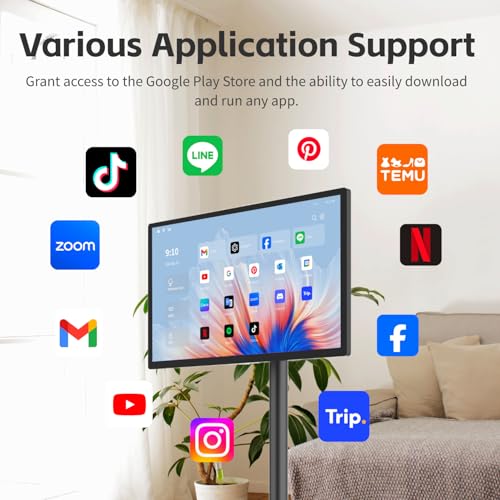 32" Portable Smart TV with 4K Camera & Battery