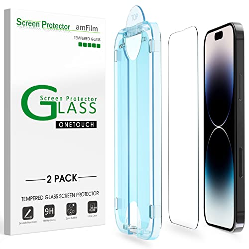 amFilm Tempered Glass Screen Protector for iPhone 14 Pro Max