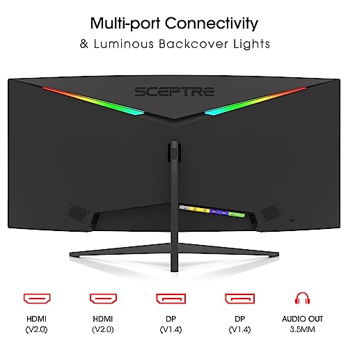 Sceptre 34" Curved Ultrawide WQHD 165Hz Monitor
