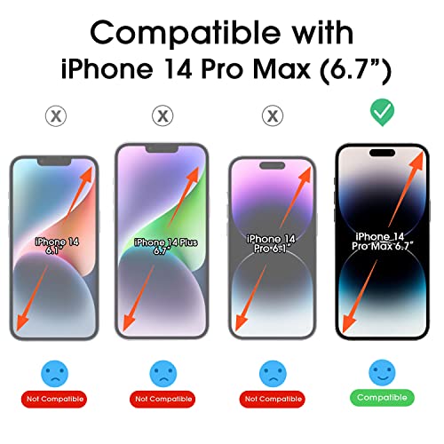 amFilm Tempered Glass Screen Protector for iPhone 14 Pro Max