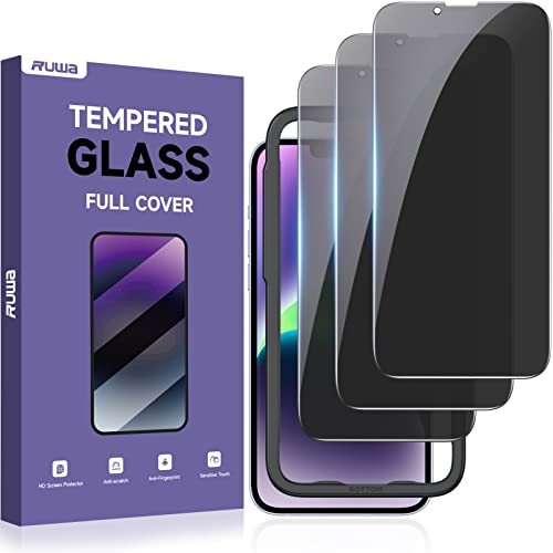 Ruwa iPhone Privacy Screen Protector 3-Pack, 6.1