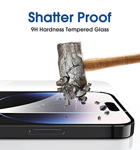 amFilm Tempered Glass Screen Protector for iPhone 14 Pro Max