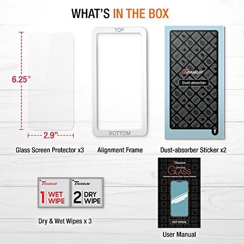 Trianium Tempered Glass Screen Protector for iPhone 13