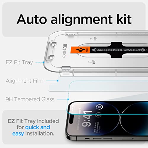 Spigen GlasTR EZ FIT Tempered Glass for iPhone 14 Pro