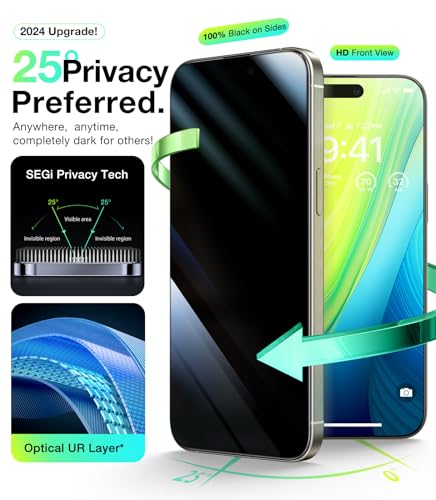 iPhone 15 Pro Max 9H+ Privacy Screen Protector