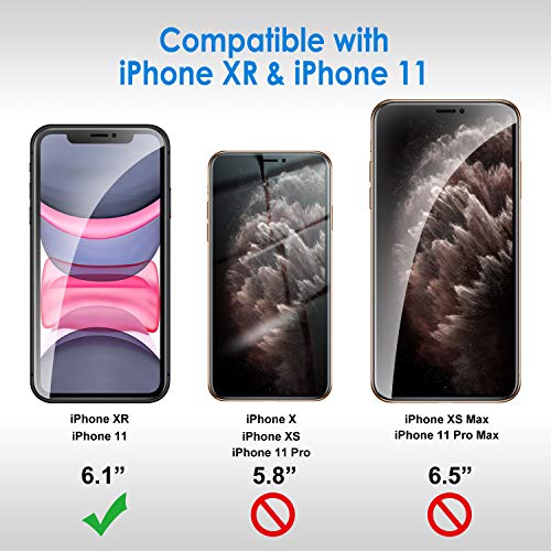 JETech Anti-Spy Privacy Screen Protector for iPhone 11/XR