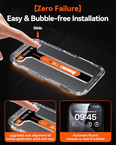 DIMONCOAT iPhone 15 Pro Max Screen Protector Pack