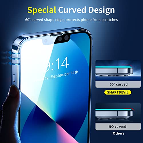 SmartDevil 3-Pack iPhone 14/13 Tempered Glass Protectors