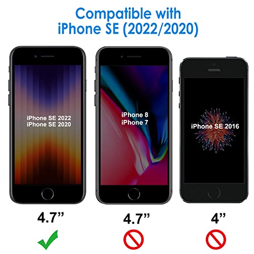 JETech Tempered Glass Screen Protector for iPhone SE