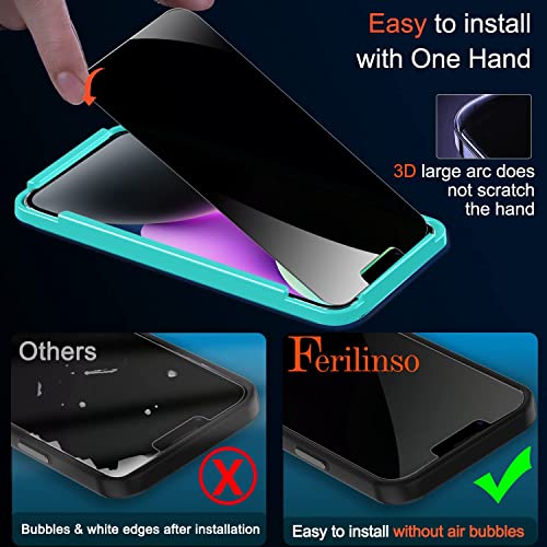 Privacy Screen Protector for iPhone 13/14 - 2 Pack