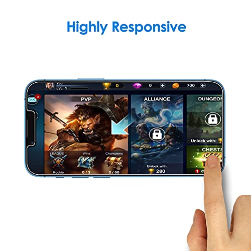 JETech 3-Pack Tempered Glass Screen Protector for iPhone 13/Pro