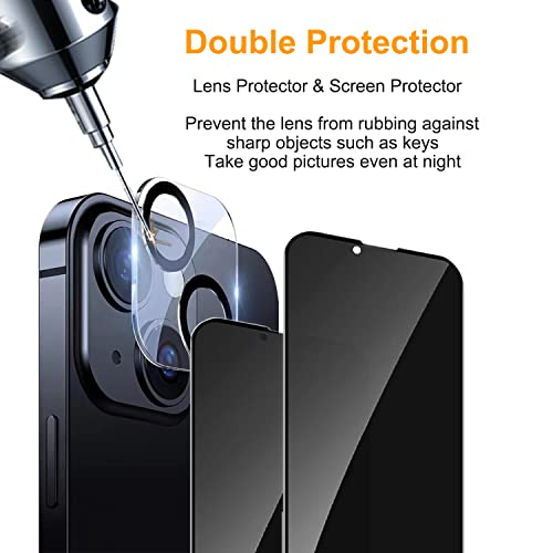 iPhone 14 Privacy Screen & Lens Protector Pack