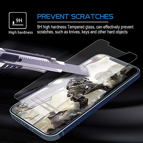 Arae iPhone 12/Pro HD Tempered Glass Screen Protectors