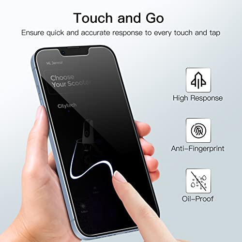 JETech iPhone 14 Privacy Screen Protector 2-Pack
