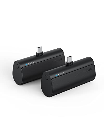 2 Pack USB C Portable Chargers 5000mAh Fast Charge