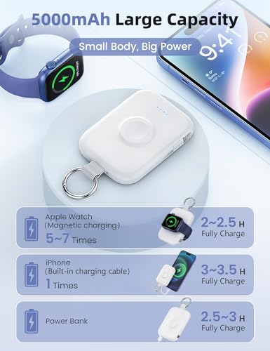 5000mAh Portable Wireless Charger for Apple Watch