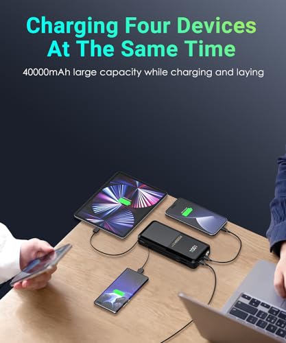 40,000mAh Fast Charger Power Bank with Cables