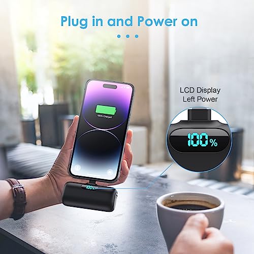 Compact 5000mAh Fast Charging Power Bank for iPhone