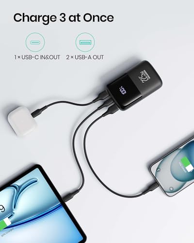 INIU 10000mAh Mini Power Bank with USB-C Fast Charge