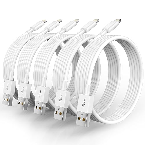 5-Pack 10FT MFi Lightning Fast Chargers for iPhone