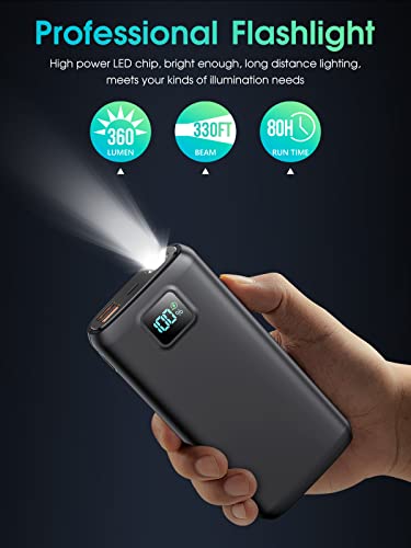 40,000mAh Portable Charger with Quick Charge and LED