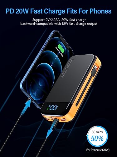 BLJIB 32,000mAh Fast Charging Power Bank with LED