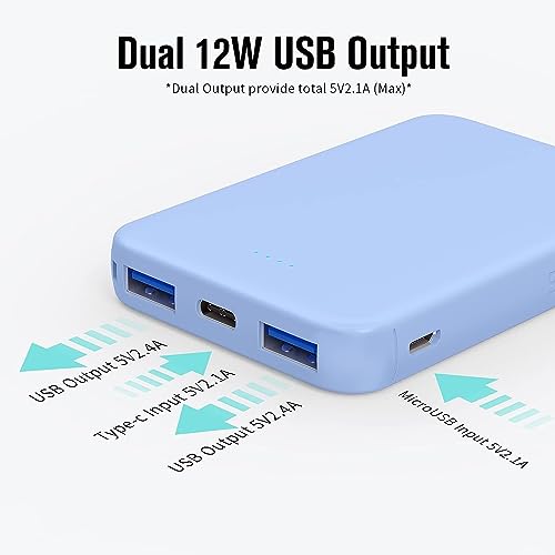 VANYUST S22 5000mAh Portable Charger - Blue
