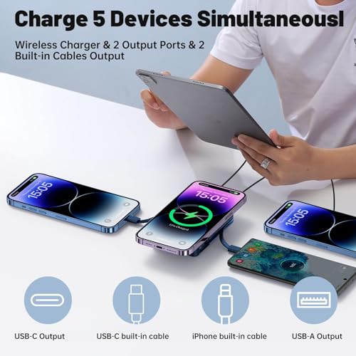 Yiisonger 10000mAh Magnetic Wireless Power Bank