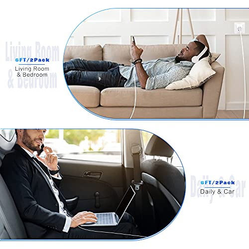 MFi Certified Lightning Cable - 2 Pack Fast Charge