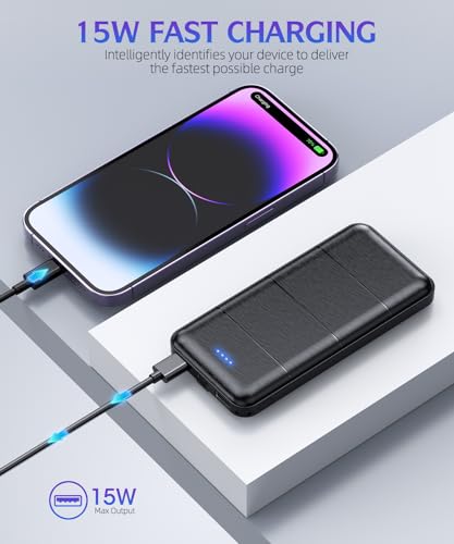 LOVELEDI 15000mAh Dual USB Power Bank - 2 Pack