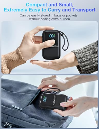 16000mAh PD Fast Charging Power Bank - Black