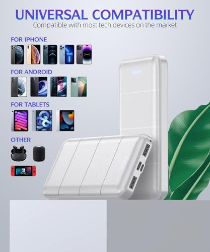 LOVELEDI 15000mAh Dual USB Power Bank - 2 Pack