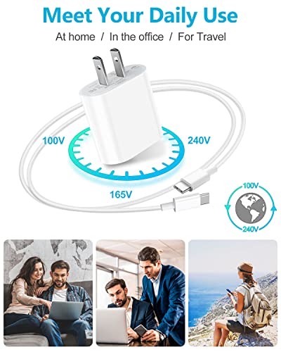 20W USB C Fast Charger & 6.6ft Cable
