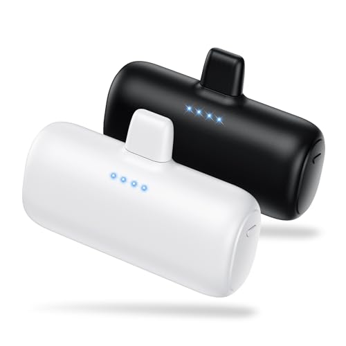 2-Pack Mini Portable iPhone Power Bank Charger