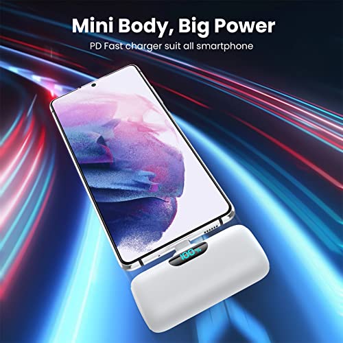 2-Pack Mini 5000mAh Portable Power Bank