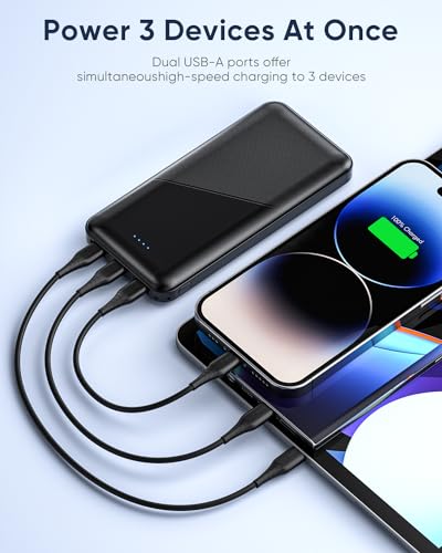 Feeke 15000mAh Dual USB Power Bank - 2 Pack