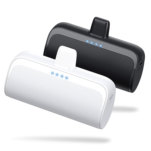 2-Pack Mini 5200mAh Portable Charger for iPhone