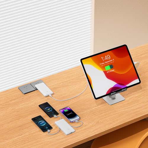 Slim 10,000mAh Power Bank with Built-in AC Plug