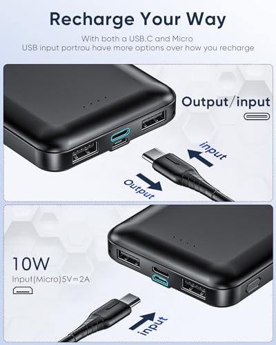 Feeke 15000mAh Dual USB Power Bank - 2 Pack