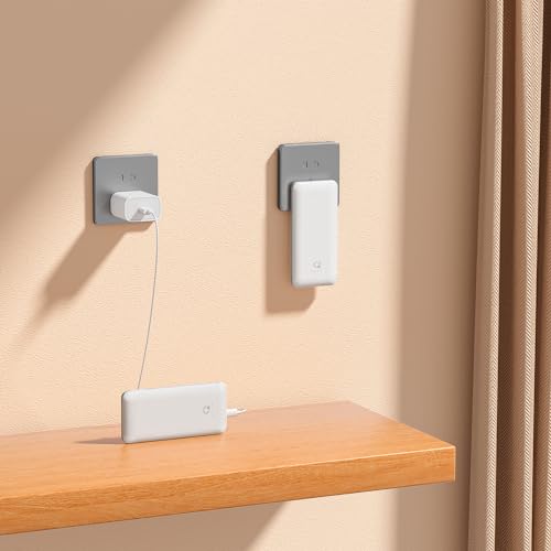 Slim 10,000mAh Power Bank with Built-in AC Plug