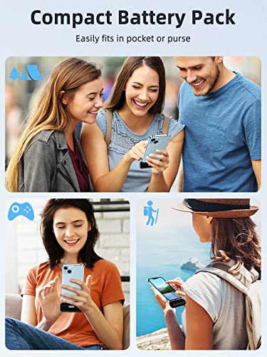 Taegila 5000mAh Portable Charger with Built-in Cable