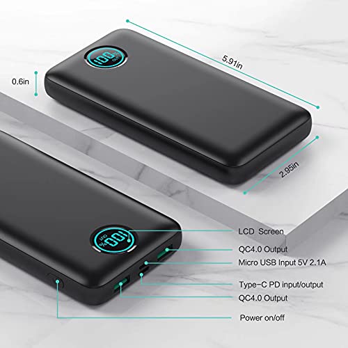 30,800mAh LCD Portable Power Bank with Fast Charging