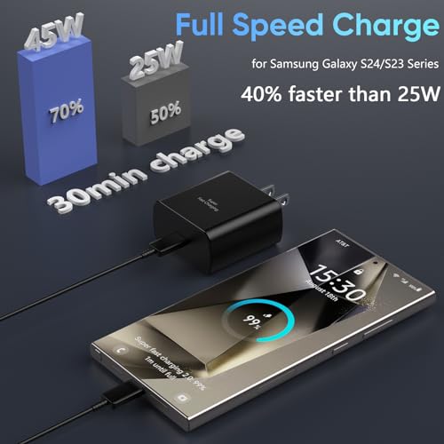 Samsung Galaxy S24 Ultra 45W Fast Charger Bundle