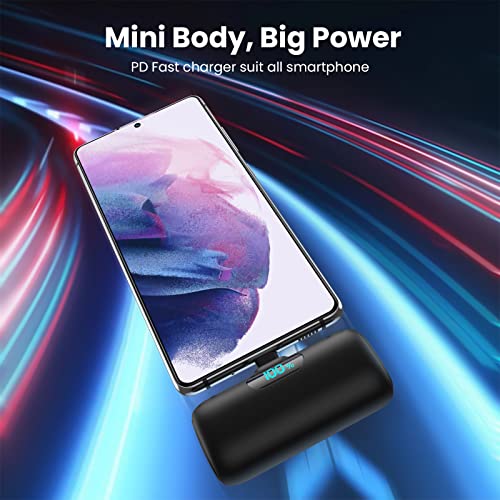 5000mAh Mini Portable Charger with LCD Display