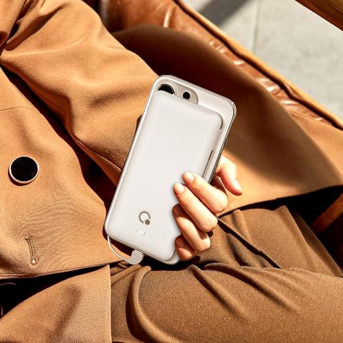 Slim 10,000mAh Power Bank with Built-in AC Plug