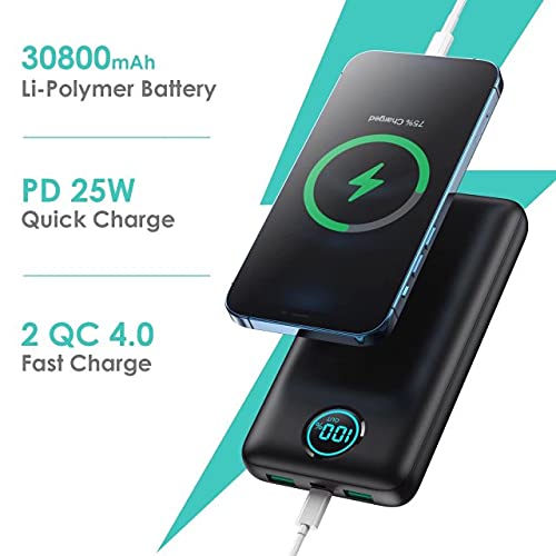 30,800mAh LCD Portable Power Bank with Fast Charging