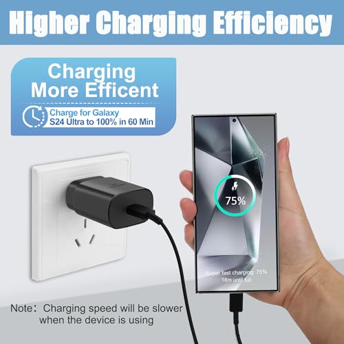 25W Fast Charging USB-C Wall Charger & Cable