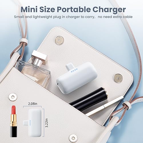 2-Pack Mini Portable iPhone Power Bank Charger